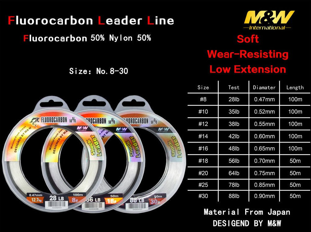 Shock Leader Fluorocarbone 50% M&W
